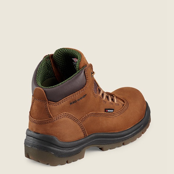 Red Wing Work Boots Brown - Red Wing Womens King Toe® - 5-inch Waterproof Safety Toe - WIHGX-7968